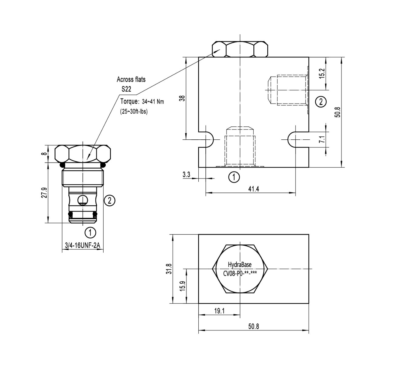 Check Valve CV16-P0