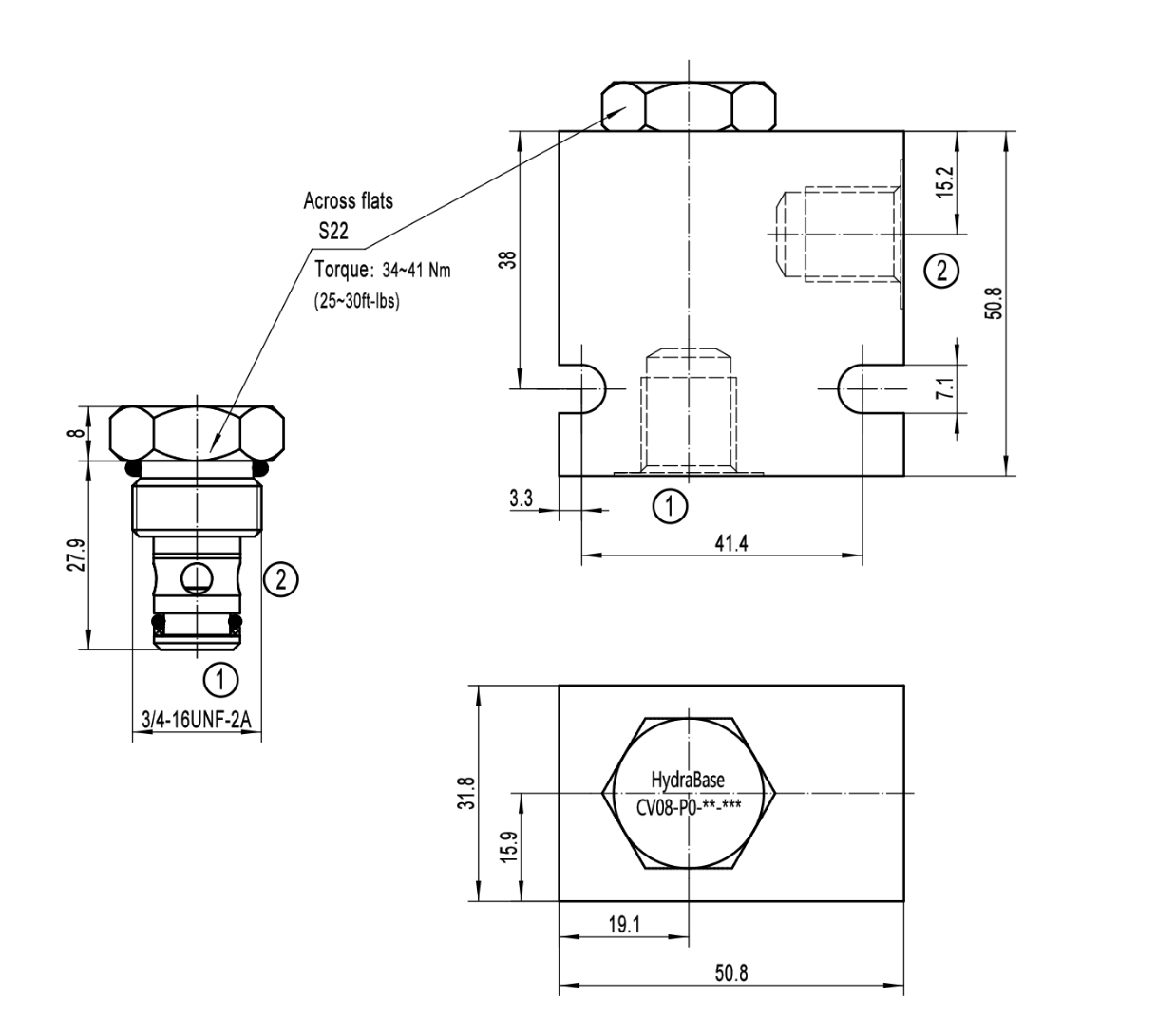 Check Valve CV08-P0